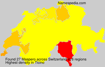 Surname Maspero in Switzerland Surname Maspero in Switzerland