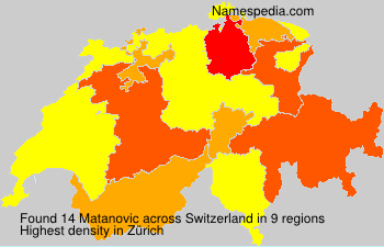 Surname Matanovic in Switzerland Surname Matanovic in Switzerland
