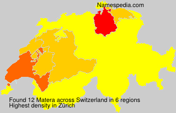 Surname Matera in Switzerland Surname Matera in Switzerland