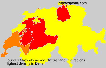 Surname Matondo in Switzerland Surname Matondo in Switzerland
