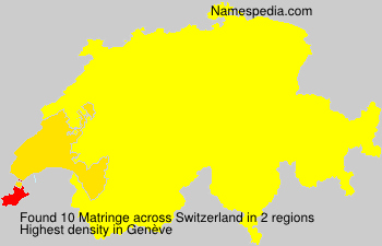 Surname Matringe in Switzerland Surname Matringe in Switzerland