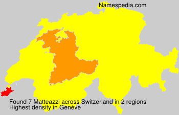 Surname Matteazzi in Switzerland Surname Matteazzi in Switzerland
