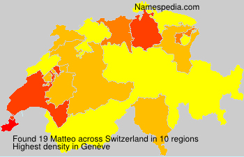 Surname Matteo in Switzerland Surname Matteo in Switzerland