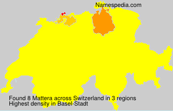 Surname Mattera in Switzerland Surname Mattera in Switzerland