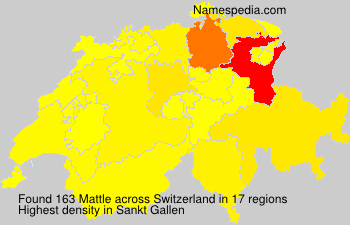 Surname Mattle in Switzerland Surname Mattle in Switzerland