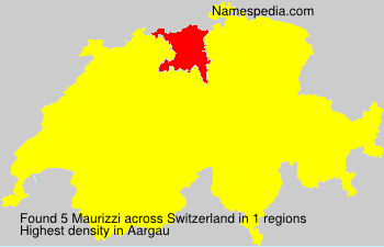 Surname Maurizzi in Switzerland