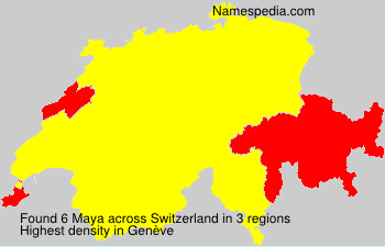 Surname Maya in Switzerland Surname Maya in Switzerland