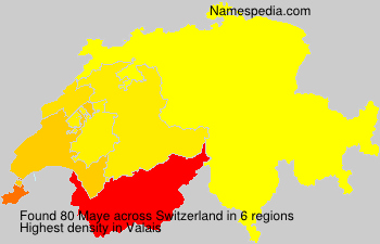 Surname Maye in Switzerland Surname Maye in Switzerland