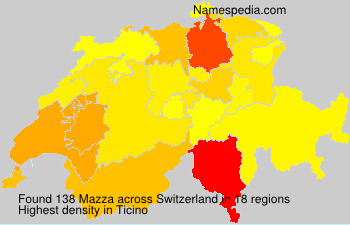 Surname Mazza in Switzerland Surname Mazza in Switzerland