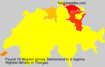 Surname Mazzini in Switzerland Surname Mazzini in Switzerland