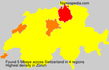 Surname Mbaye in Switzerland Surname Mbaye in Switzerland