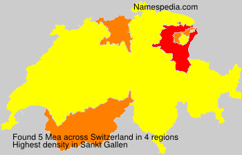 Surname Mea in Switzerland Surname Mea in Switzerland