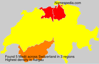Surname Medii in Switzerland Surname Medii in Switzerland