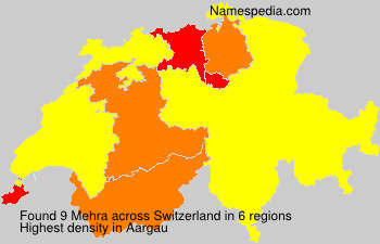 Surname Mehra in Switzerland Surname Mehra in Switzerland