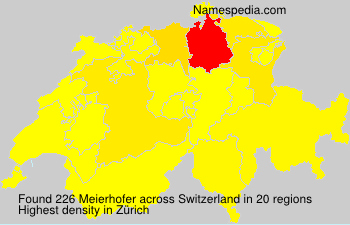 Surname Meierhofer in Switzerland Surname Meierhofer in Switzerland