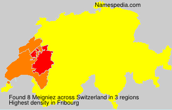 Surname Meigniez in Switzerland Surname Meigniez in Switzerland