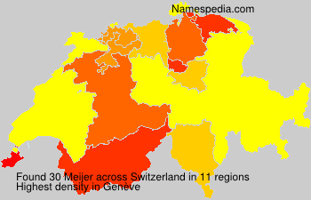 Surname Meijer in Switzerland Surname Meijer in Switzerland