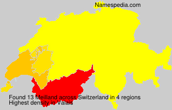 Surname Meilland in Switzerland