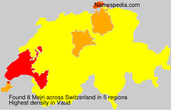 Surname Mejri in Switzerland Surname Mejri in Switzerland