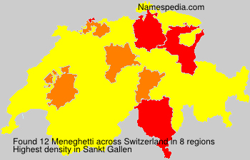 Surname Meneghetti in Switzerland Surname Meneghetti in Switzerland