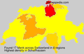 Surname Menk in Switzerland Surname Menk in Switzerland