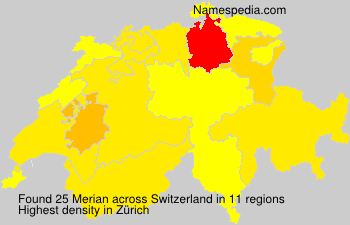 Surname Merian in Switzerland Surname Merian in Switzerland
