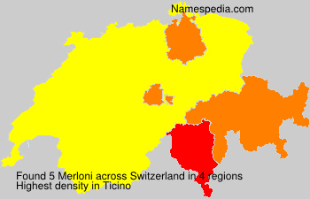 Surname Merloni in Switzerland Surname Merloni in Switzerland