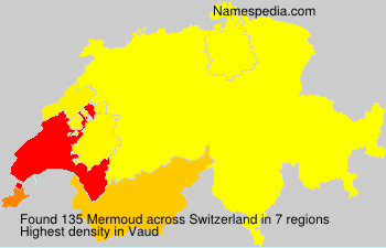 Surname Mermoud in Switzerland Surname Mermoud in Switzerland