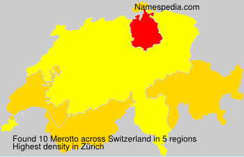 Surname Merotto in Switzerland Surname Merotto in Switzerland