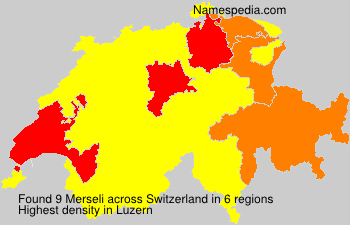 Surname Merseli in Switzerland Surname Merseli in Switzerland