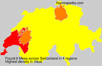Surname Mesa in Switzerland Surname Mesa in Switzerland
