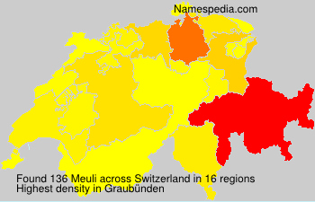 Surname Meuli in Switzerland Surname Meuli in Switzerland