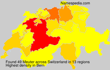 Surname Meuter in Switzerland Surname Meuter in Switzerland