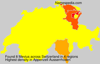 Surname Mevius in Switzerland Surname Mevius in Switzerland