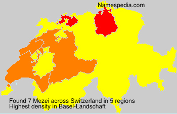 Surname Mezei in Switzerland Surname Mezei in Switzerland