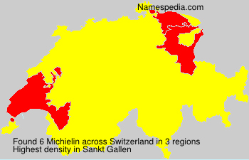 Surname Michielin in Switzerland Surname Michielin in Switzerland