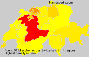Surname Miescher in Switzerland Surname Miescher in Switzerland
