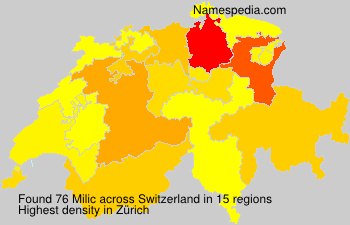 Surname Milic in Switzerland Surname Milic in Switzerland