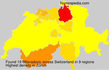 Surname Miloradovic in Switzerland Surname Miloradovic in Switzerland
