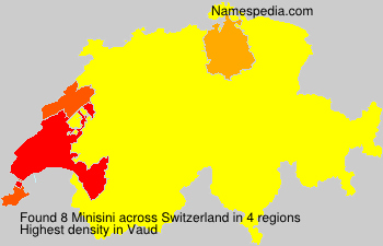 Surname Minisini in Switzerland Surname Minisini in Switzerland