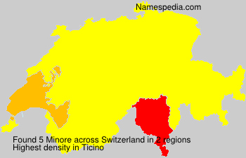 Surname Minore in Switzerland Surname Minore in Switzerland