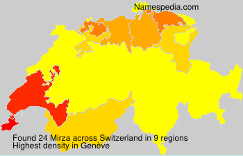 Surname Mirza in Switzerland Surname Mirza in Switzerland