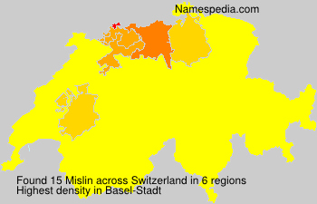 Surname Mislin in Switzerland