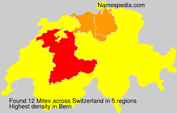 Surname Mitev in Switzerland Surname Mitev in Switzerland