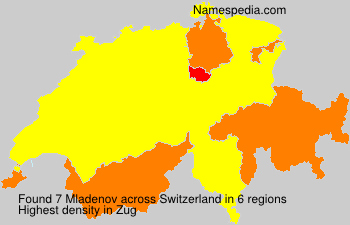 Surname Mladenov in Switzerland Surname Mladenov in Switzerland