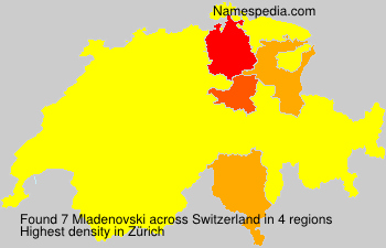 Surname Mladenovski in Switzerland