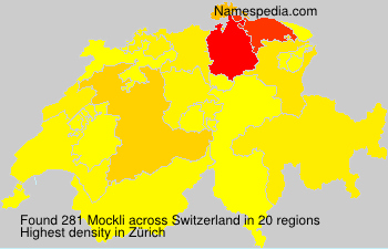 Surname Mockli in Switzerland Surname Mockli in Switzerland