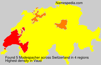 Surname Modespacher in Switzerland Surname Modespacher in Switzerland