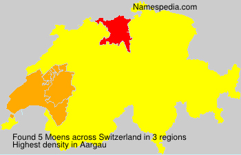 Surname Moens in Switzerland Surname Moens in Switzerland