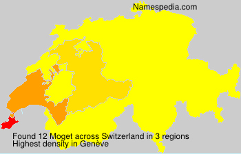 Surname Moget in Switzerland Surname Moget in Switzerland
